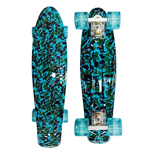 Skateboard cruiser retro en plastique de 22 pouces pour enfants et debutants