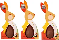 Kit 3 Coelhos Cacau Show Ovinho De Chocolate Ao Leite 40g