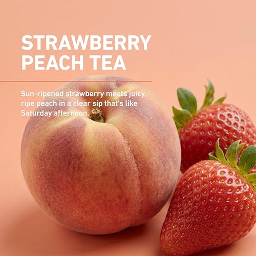 Image of Isopure Clear Whey Isolate Protein Powder, Lactose Free, Gluten Free, Naturally Flavored, Strawberry Peach Tea, 20g Protein Per Serving, 14.1 Oz, 16 Servings