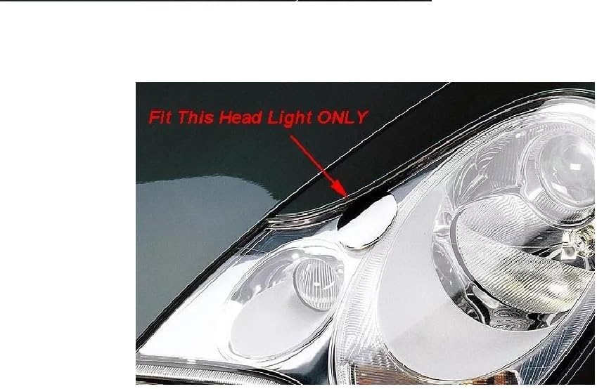 Chrome Head Light Washer Nozzle Cover Cap for Porsche 911 996 C2 C4 Turbo Facelift