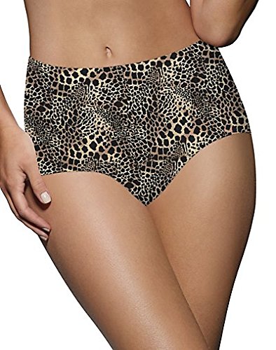 Bali Women's One Smooth U Simply Smooth Brief, Toffee Leopard Print, Medium/6 #TOP1