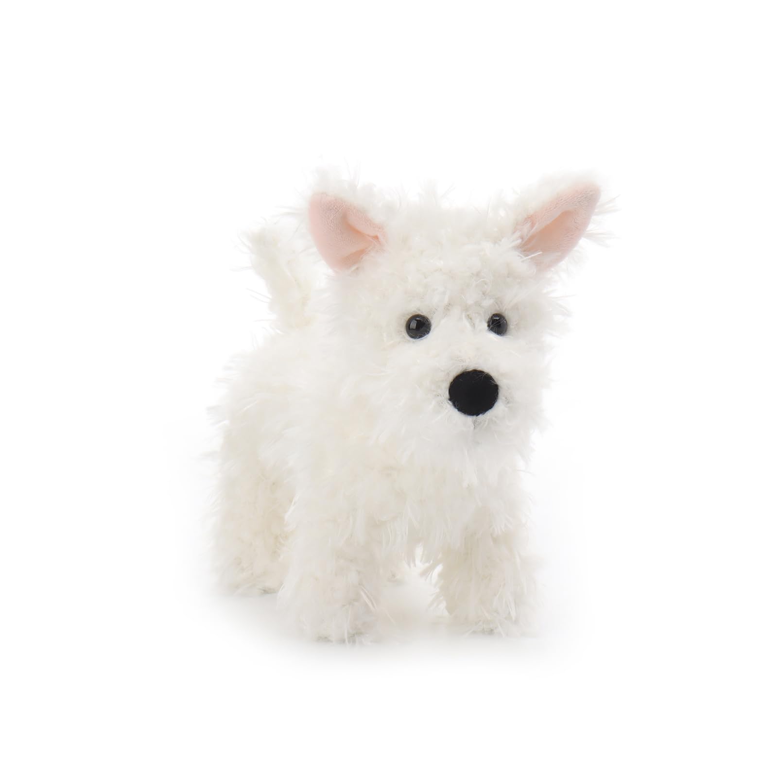 Apricot Lamb Charming West Highland Dog Puppy Plushies Stuffed Animals for Baby Girl and Boy Soft Cute Plush Toys for Kids 7.9 Inches