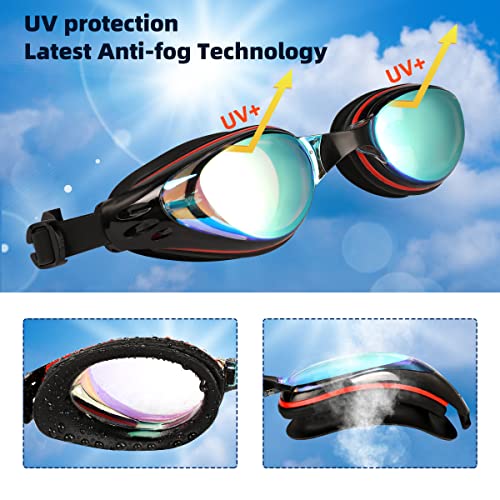Ewpjdk Nearsighted Swim Goggles Anti-Fog Prescription Swim Goggles Shortsighted Swimming Goggles For Adult Men Women Youth (-2) #TOP2