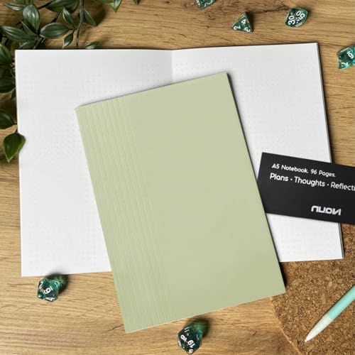 Image of Record Note Book, Smoke Grey | A5 - Dotted Grid Pages | 96 Pages - 100GSM Pages with Soft Cover | Ideal for Office, College, School, Journaling, Meeting & More