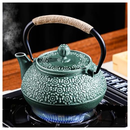 PARACITY Cast Iron Teapot Japanese 30.5 OZ, Tea Kettle Pot for Stove Top, Tea Pot with Stainless Steel Infusers for Loose Tea, Boiling Hot Water Tea, Mothers Day Gifts from Daughter/Son