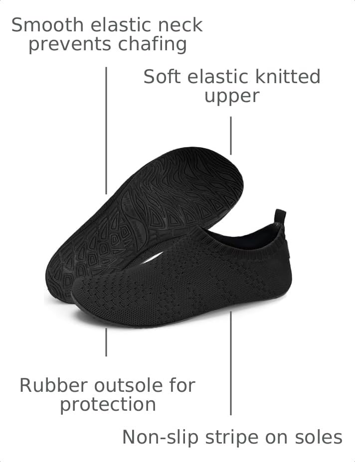 Image of WateLves Barefoot Water Shoes for Women Men Travel Slippers Socks House Shoes Quick-Dry Aqua Socks for Beach Swim Pilates Yoga Dancing Camping Must Haves