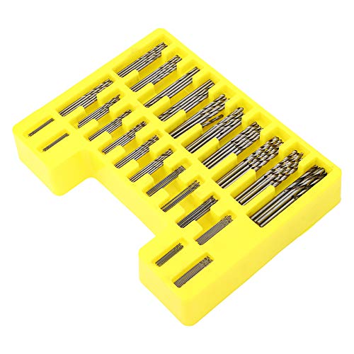 Drilling Tool, 150PCs Mini Hand Drill Bits Set, 0.4-3.2mm Spiral Drill Bit, Handheld Hole Openers Bits, High Speed Steel Pin Vises for, Pin Vises