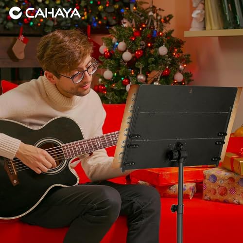 Image of CAHAYA CY0317 Folding Music Stand Adjustable Height 78-142 cm Music Stand for Books