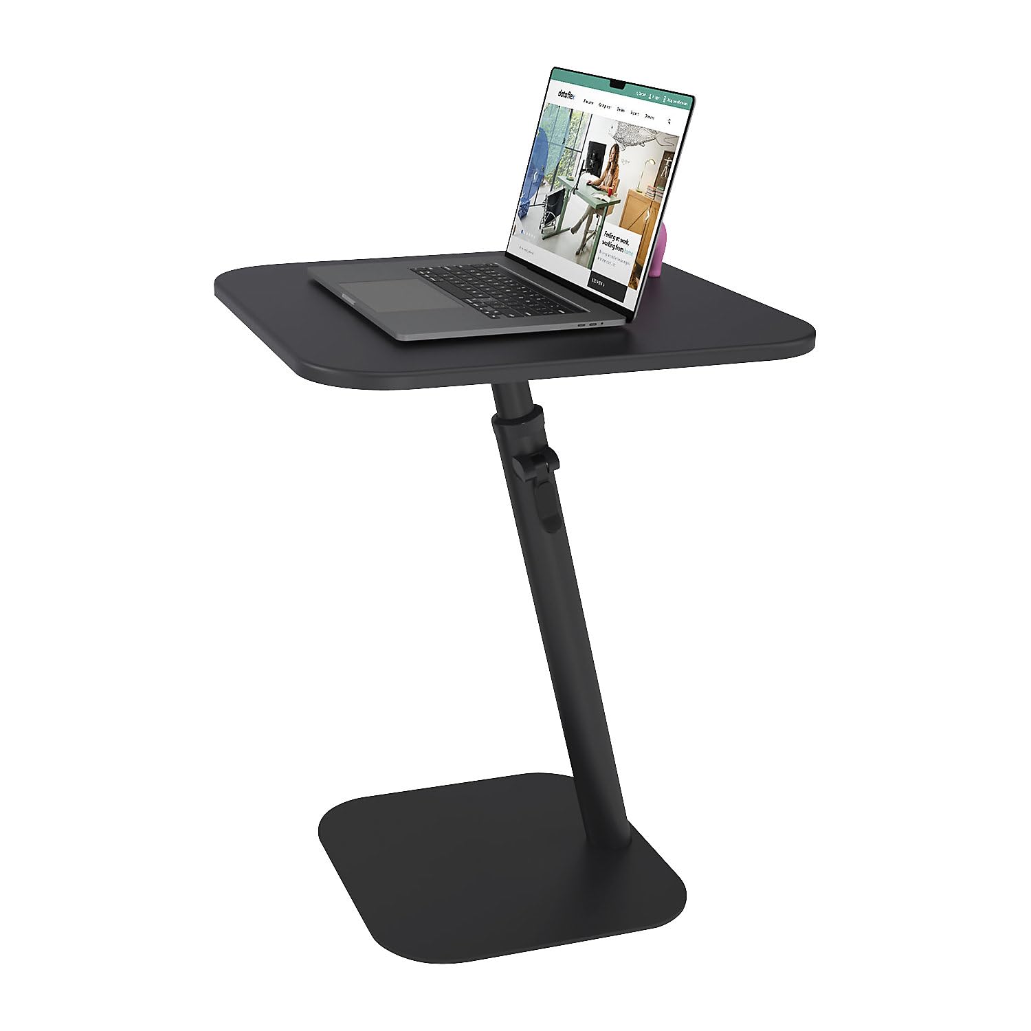 Dataflex Bento Laptoptisch | Höhenverstellbar von 555 bis 750 mm | Schwarz