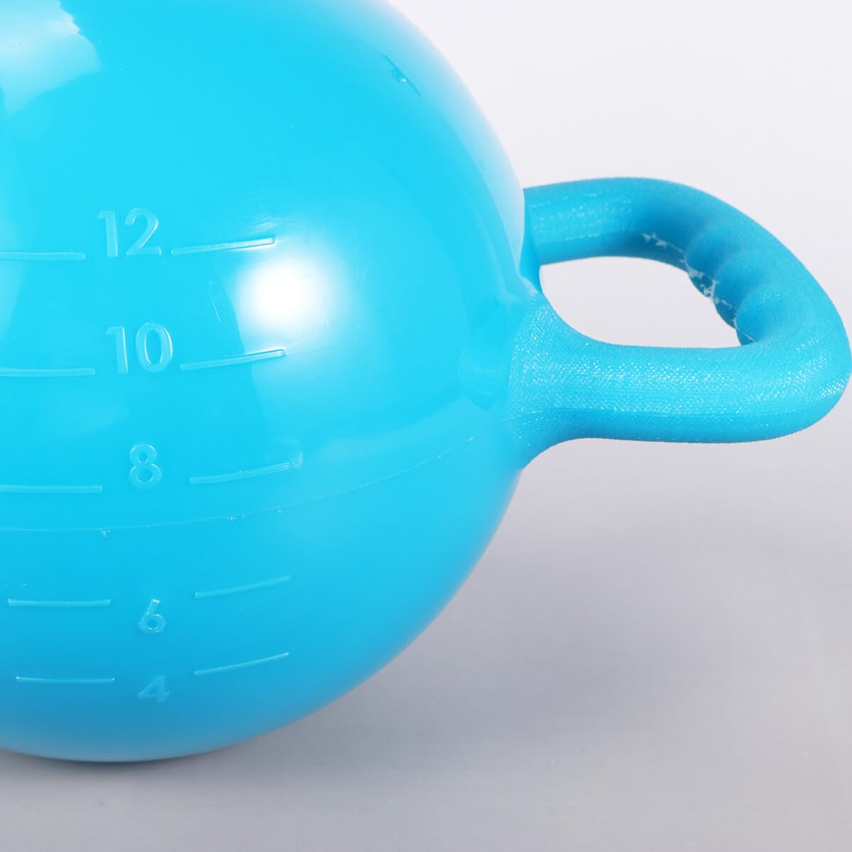Regulowany Kettlebell Do z Podwójnymi Uchwytami Sprzęt Fitness z PVC z Płaskim Dnem Fioletowy Do Pilates Gimnastyki i Treningu Siłowego dla Kobiet i Mężczyzn