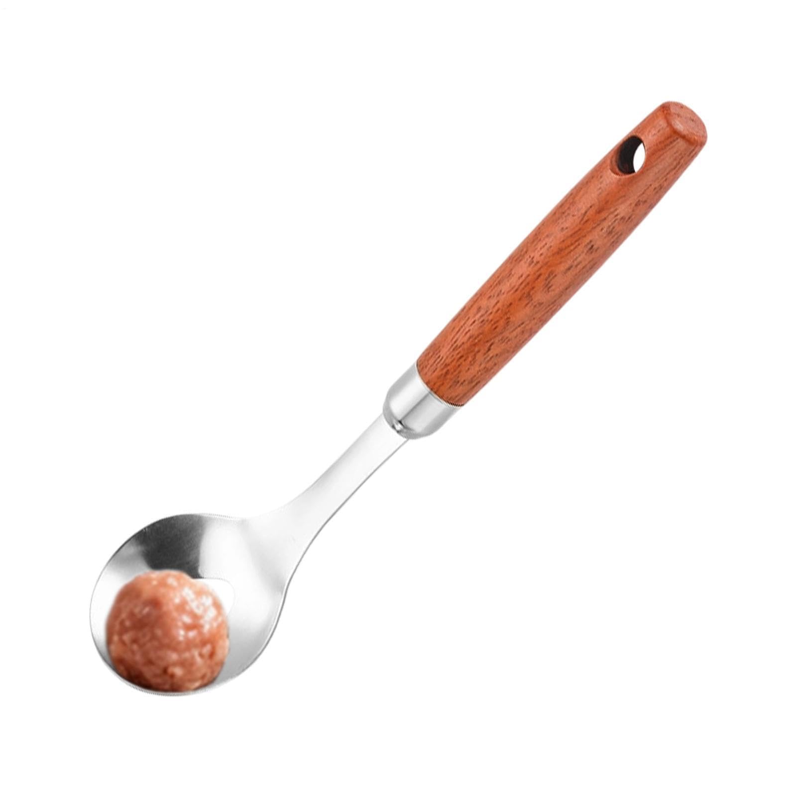 Fleischbällchenformer Knödel-Presslöffel mit langem Griff und ovaler