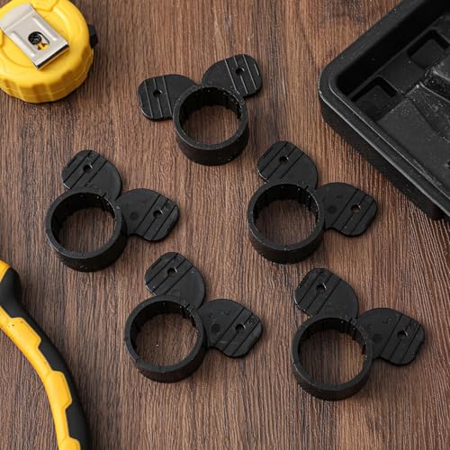 Image of Briwooody 50 Pack 1 Inch Pex Suspension Pipe Clamps Tubing Supports for Pex, Copper, CPVC Pipe, Butterfly Style(Black)