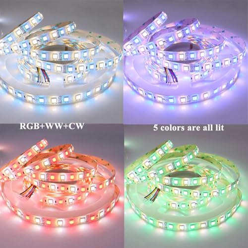 Tira LED RGBCCT Flexible 5 metros 360 LEDs IP65 miniatura 5