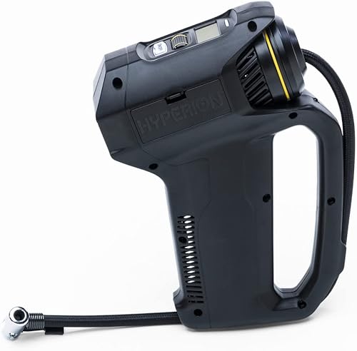 Miniatura 1 de Hyperion Inflador de neumáticos portátil Lift-Assist 100 PSI para neumáticos de vehículos, neumáticos de bicicleta, juguetes e inflables -