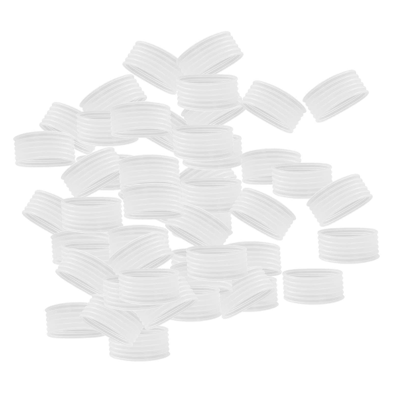 NIVAA 50 Pieces Clothes Hanger Stop Rings for Wooden Hangers and Plastic Hangers-image-25