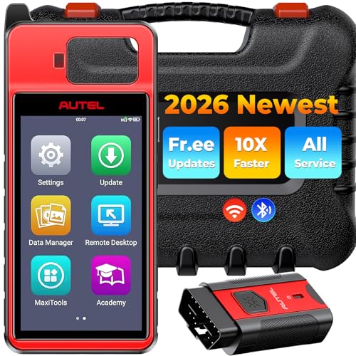Autel Code Reader Diagnostic Tool, 2026 OBDII Scan Tool with Lifetime Free Updates, Wireless BT Scan Tool, 2GB & 64GB Android 9.0, for Home Mechanics & DIYers