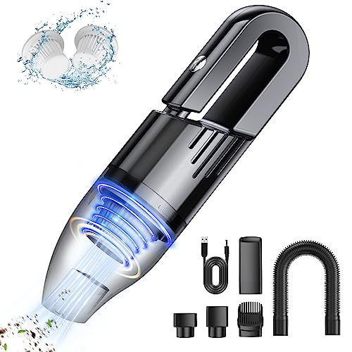 Mini Car Vacuum Cordless,Lovyi Handheld Vacuum Cleaner, Small Car Hoover, Wireless Car Vacuum Cleaner,Handy Vacuum Rechargeable Hand Vac, Dust Buster Portable Hand Vacuum for Car Home Office Keyboard