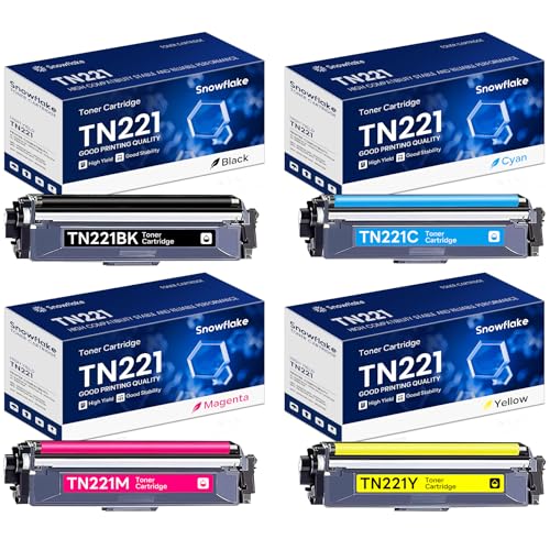 Image of TN221 TN-221 Toner Cartridges Compatible TN221 TN-221 Ink Cartridge Replacement for Brother TN-221 TN-221 Toner Cartridges MFC-9340CDW MFC-9330CDW HL-3170CDW Toner (4-Pack).
