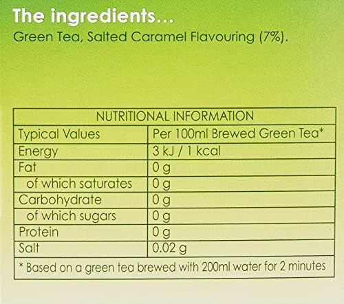 Twinings Salted Caramel Green Tea, 80 Envelopes (Multipack of 4 x 20 Envelopes)