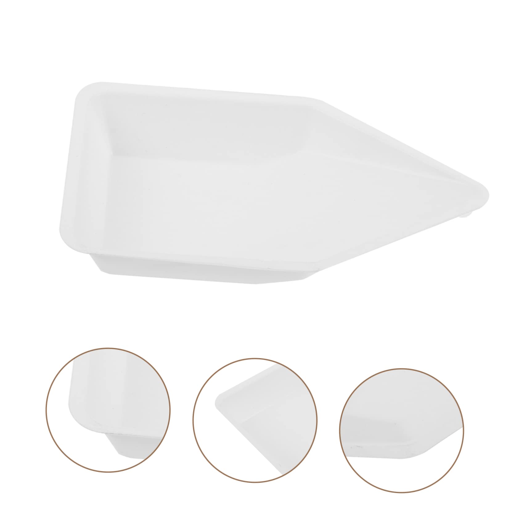 NAMOARLY Standard Weighing Boats Weighing Trays Lab Scale Trays Non-Stick Surface Flat Bottom Easy Stacking Biologically Inert