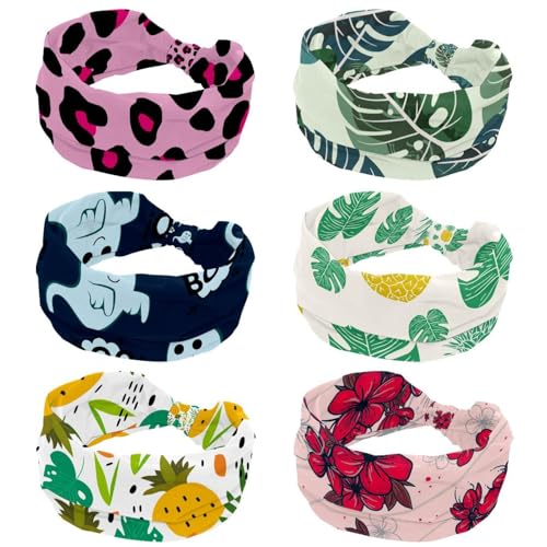 Bandeau cheveux femme pour le yoga et l'entraînement quotidien lot de 6 doux