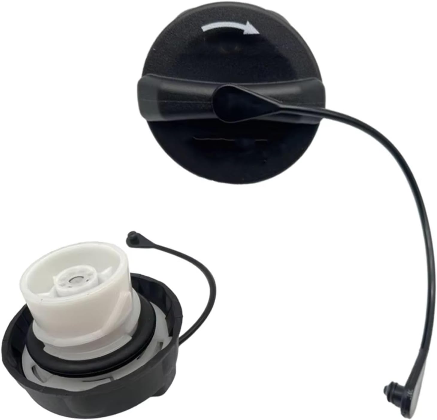 Car Oil Filler Caps for Jeep for Wrangler JK 2003-2020 for Liberty 2002-2012 for Cherokee 2000-2017 Fuel Tank Cover Cap 52030387AB 52030387AA Fuel Cap Cable