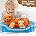 HyDren Nurturing Dog Stuffed Animal Sets Soft Cuddly Nursing Mommy Dog with 4 Stuffed Puppies for Birthday Party Favor Gifts(Golden Retriever)