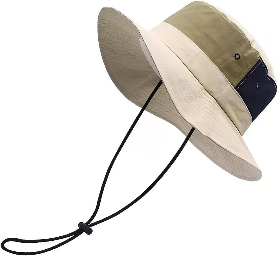 Waterproof Bucket Hat for Teens Men Women Quick Dry Hat with Chin Strap Adjustable UPF 50+ Sun Protection Fishing Safari Hat