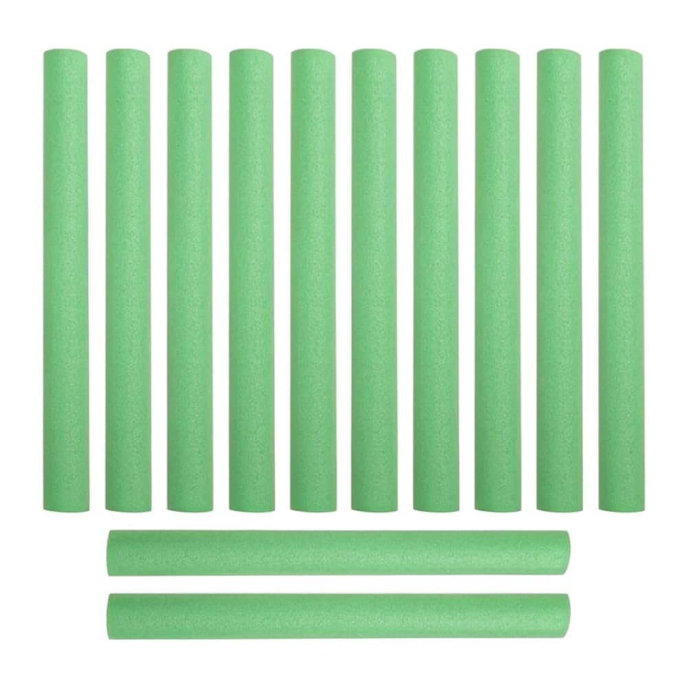 NIZEAMI Trampoline Pole Foam Sleeves, Trampoline Pole Sleeves, Trampoline Padding, Trampoline Protective Covers, Foam Tube, Green, Pack of 12