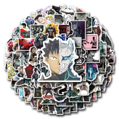 Image of Anime Kaiju No. 8 Stickers - 50+ Waterproof Vinyl Stickers for Laptop, Skateboard, Phone, Wall & More | Kafka Hibino, Defense Force, Kaiju Theme