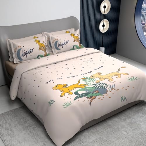 Image of Sassoon Disney Club Digital Printed 100% Cotton Bedsheet with 2 Pillow Covers in 300TC