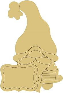 Gnome Design Line Cutout Birthday Party Special Occasion Door Hanger MDF Shape Canvas Style 24 Art 2 (12