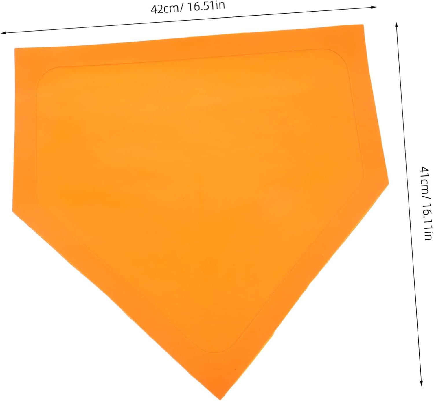 Toddmomy 1pc Throw Down Baseball Bases TPE Training Plate for Baseball Softball Practice Portable Home Plate Versatile Use for Athletes and
