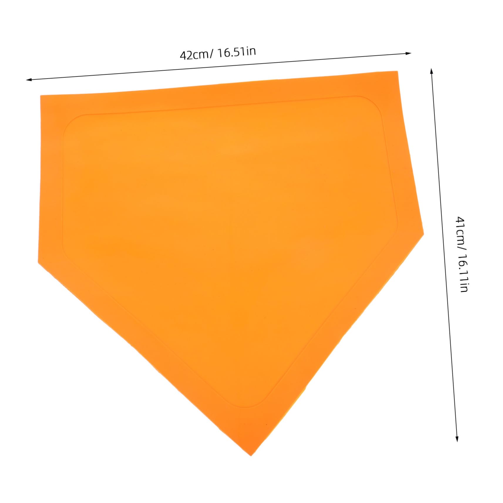 Toddmomy Portable Baseball Batting Base Triangular Display Disc for Indoor Practice Baseball Party Supplies