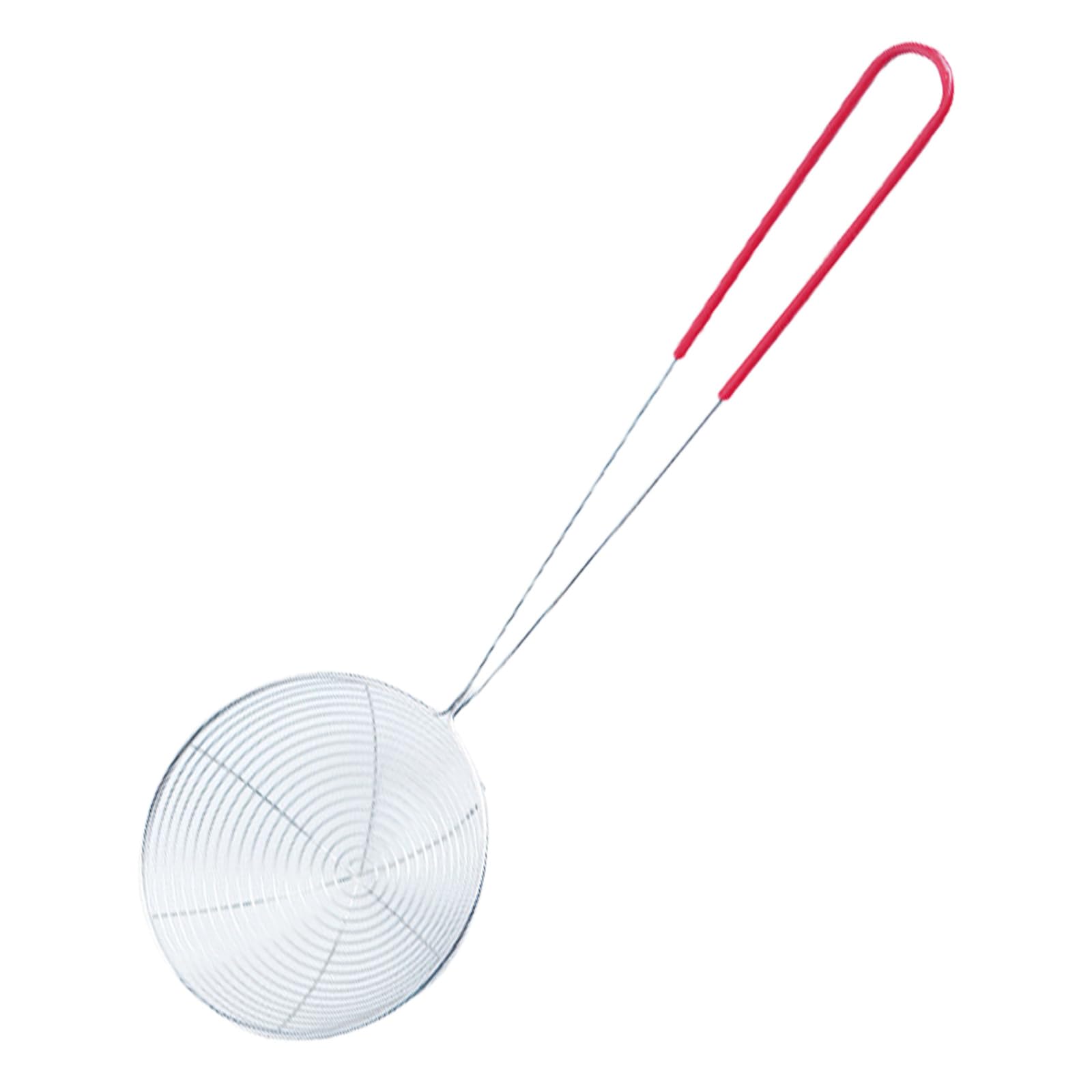 Stainless Steel Wire Skimmer Spoon Strainer Spider Kitchen Mesh Tool with Long Handle Non-Stick Cooking Strainer(S)