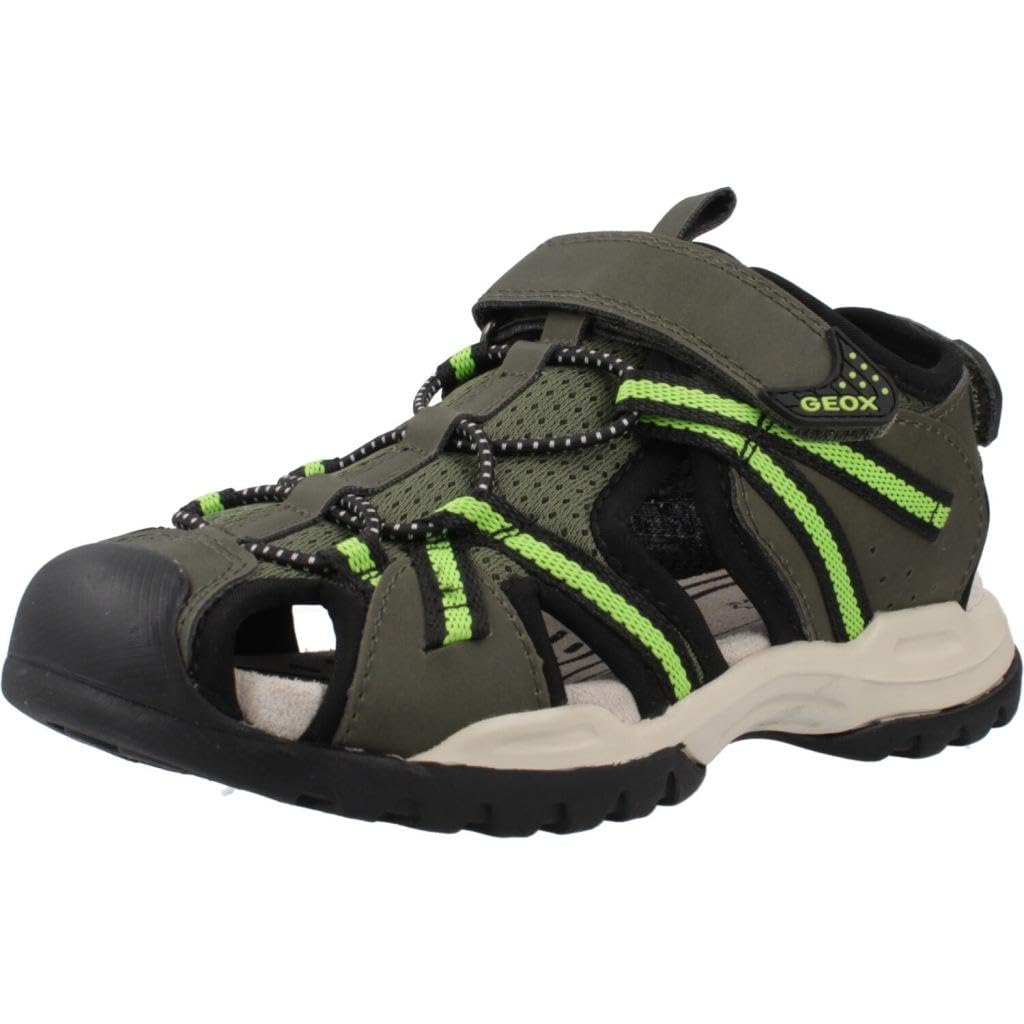 Geox J Borealis BOY B, Boys’ Sandal, Military/Green,