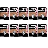 Durchmesser: 24,0 mm 10er Set Duracell Knopfzelle Lithium Batterie (CR2430 D)