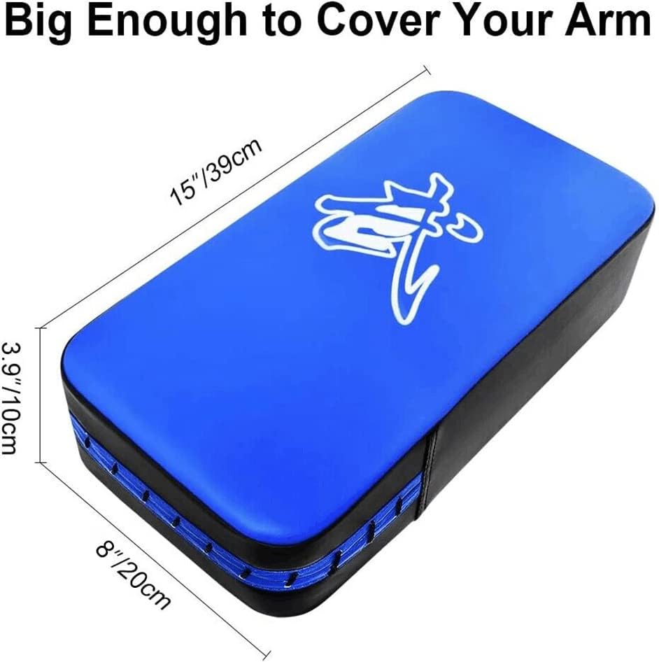 Miniatura 2 de TLBTEK Taekwondo Kick Shield - Muay Thai MMA Karate Kickboxing Almohadillas de entrenamiento - Escudo de golpe de cuero curvo