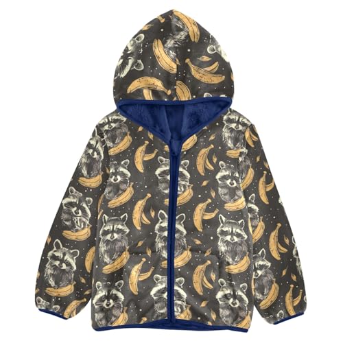 CHIFIGNO Cartoon Fire Trucks Fleece Jacket Kids Warm up Jacket Sweatshirt Toddler Boy Fall Jacket Winter Jacket 3-10Y