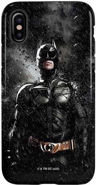 Skinit Pro Phone Case Compatible with iPhone X - Officially Licensed DC Comics Batman Dark Knight Comic Art Action Pose Design