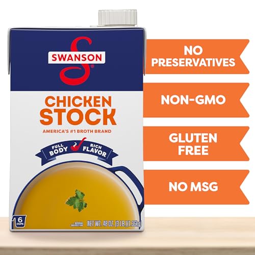 Image of SWANSON S Chicken Stock, 48 oz Carton (8 Pack)