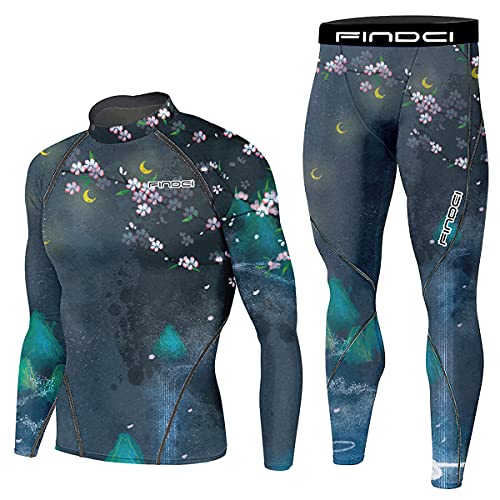 1Bests Herren Running Fitness Cooling Sportswear Camo Compression Short Sleeve Shirt + Pants Sets, Farbe: 3, XX-Large 1Bests Herren Running Fitness Cooling Sportswear Camo Compression Short Sleeve Shirt + Pants Sets, Farbe: 3, XX-Large