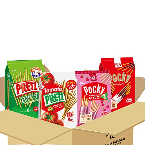 江崎グリコ ポッキー&プリッツ大袋アソートセット DBOX（プリッツ旨サラダ・トマト・ポッキー・いちご）のサムネイル