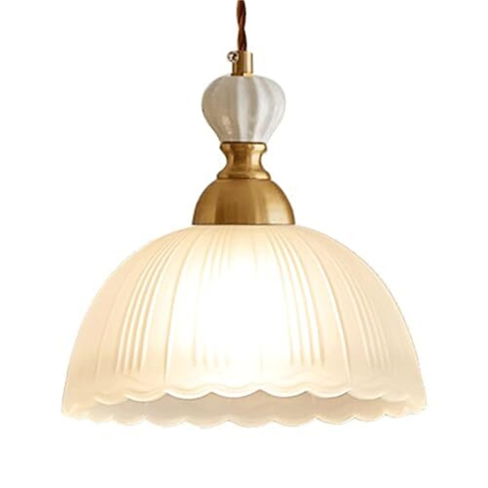 Lámpara de techo de cristal francés para un dormitorio elegante 8
