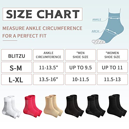 Candyhouse 6 Pcs Neuropathy Socks Ankle Compression Sleeve For Women Or Men Ankle Support For Ankle For Swelling, Plantar Fasciitis,Sprain,Neuropathy Brace For Women And Men #TOP5