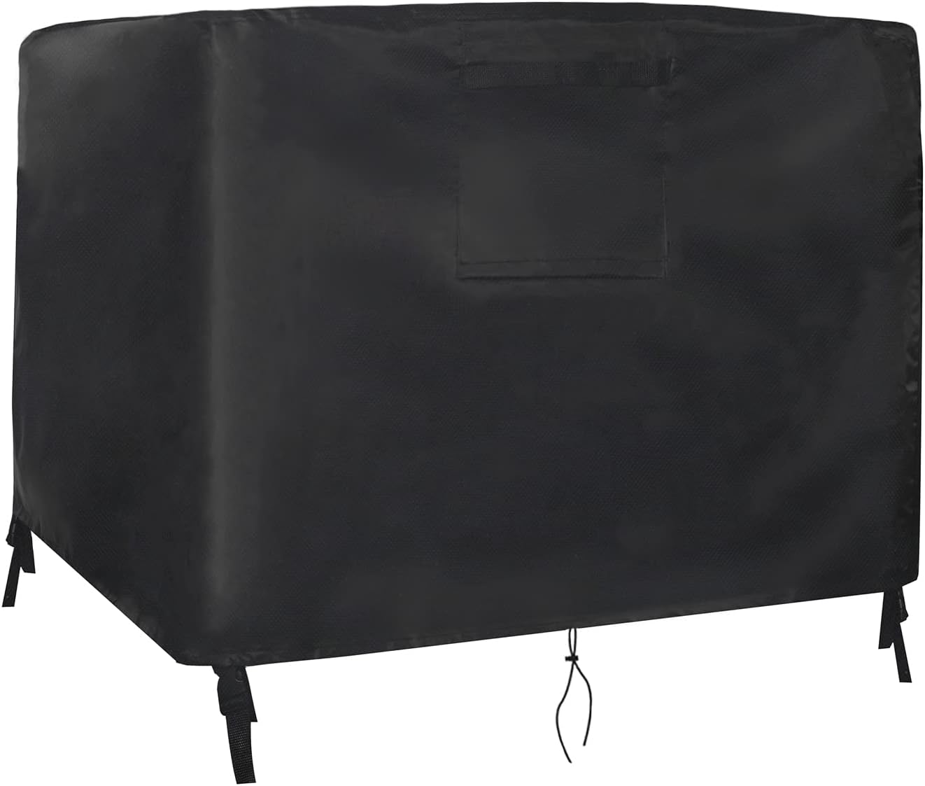 Acelone Fire Pit Cover - Waterproof 600D Polyester Heavy Outdoor Duty Square Patio Fire Pit Table Cover - 32"L x 32"W x 24"H，black