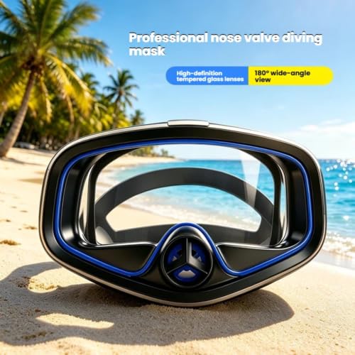 Gafas de buceo sin marco de gran campo visual para esnórquel 2