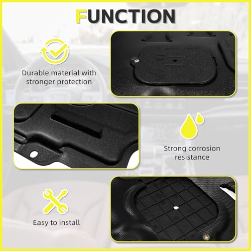 Image of Under Engine Splash Shield Fit for 2017-2024 Audi Q7 3.0L,Replacement Front Engine Cover Guard Mud Flaps