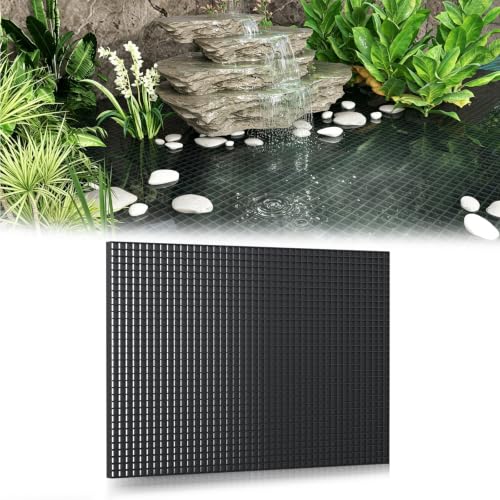 Domart 24x36 in Fountain Basin Grate Black Reservoir Grates for Pond/Water Garden/Waterfall/Fountain Holds Rock Bubbler and Other Decoration Objects