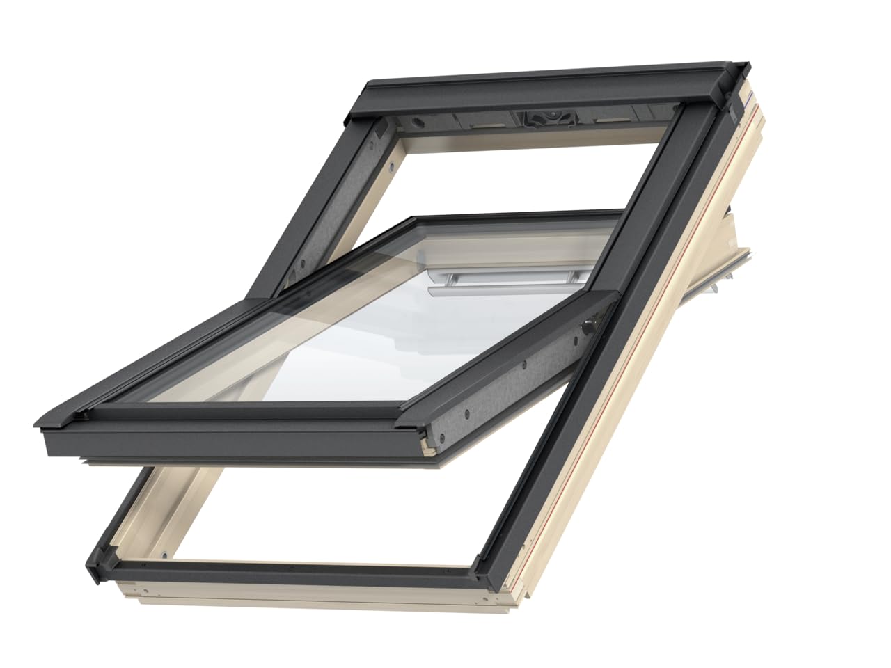 Dachfenster Set für VELUX | Holzfenster MK06 (78 x 118 cm) mit 3-fach Verglasung und ThermoTechnology™ inkl. Eindeckrahmen für Dachziegel (1,5-12 cm) + BDX Dämm-und Anschluss-Set+BBX Dampfsperrschürze